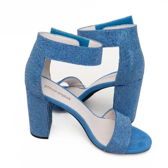 Jeffrey Campbell - Blue Sparkly‎ Lindsay Heel - Picture 11 of 13